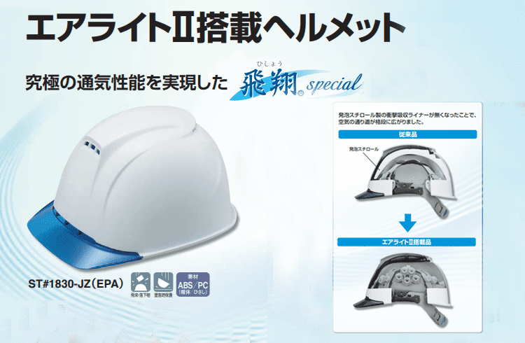 エアライト ヘルメット
